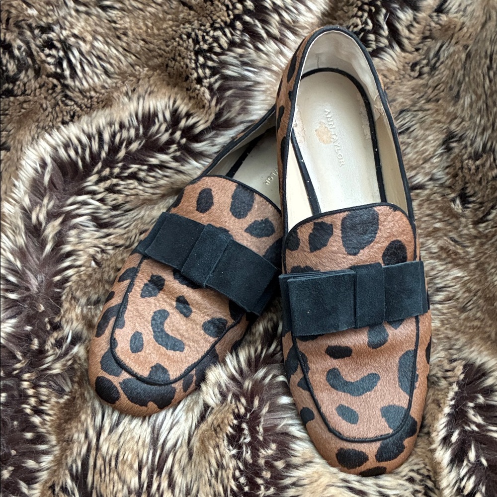Ann Taylor Leopard Print Flats